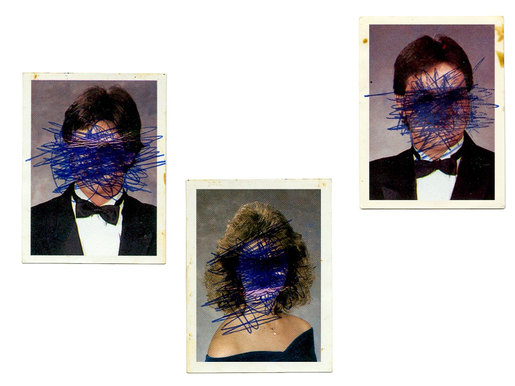 crossed out yearbook pictures