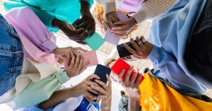 people holding cell phones