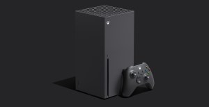 The Xbox Series X in it's original black colorway ecco