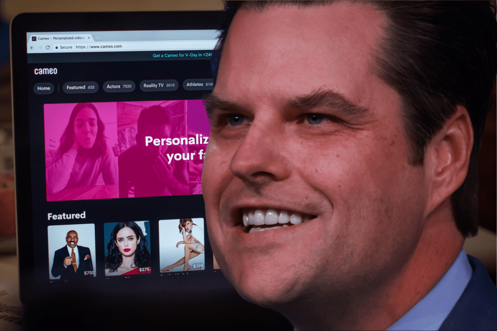 Matt Gaetz Is Charging $500 for Pep Talks on Cameo